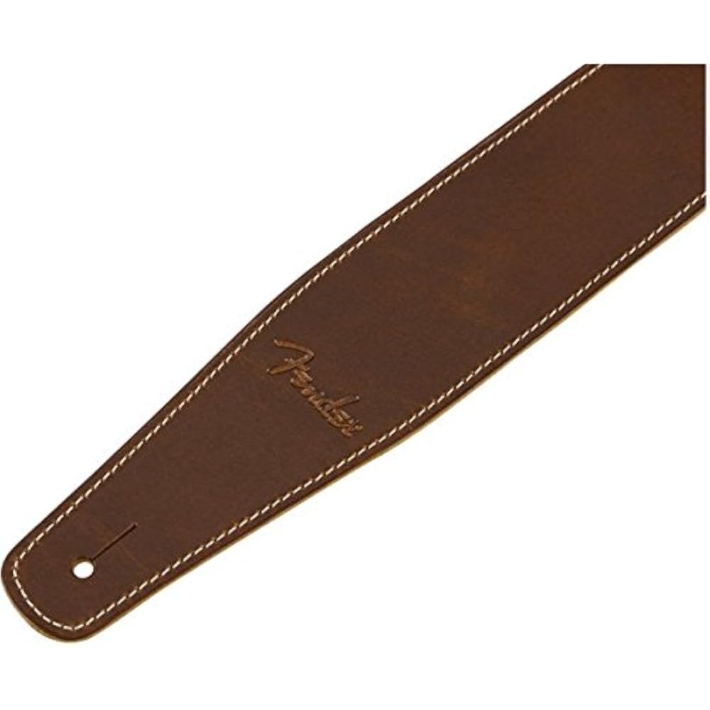 [Fender] Strap Broken-In Leather Strap, Tan 2.5"