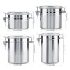800 1100 1450 1800ml Kaffeebehälter Edelstahl Große Kapazität Vakuumversiegelter Vorratsbehälter für Zucker Tee Kaffeebohnen
