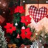 5/10 PCS Artificial Flower Gold Wedding Needlework Home Room Wreaths Decoration Christmas Tree Garland Outdoor Yard Atmosphere