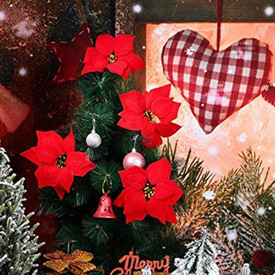 5/10 PCS Artificial Flower Gold Wedding Needlework Home Room Wreaths Decoration Christmas Tree Garland Outdoor Yard Atmosphere