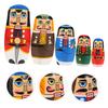 EXCEART 1 Set Nutella Matryoshka Russian Nesting Nutcracker Figurine Matryoshka Nutcracker Toy Birthday Gift