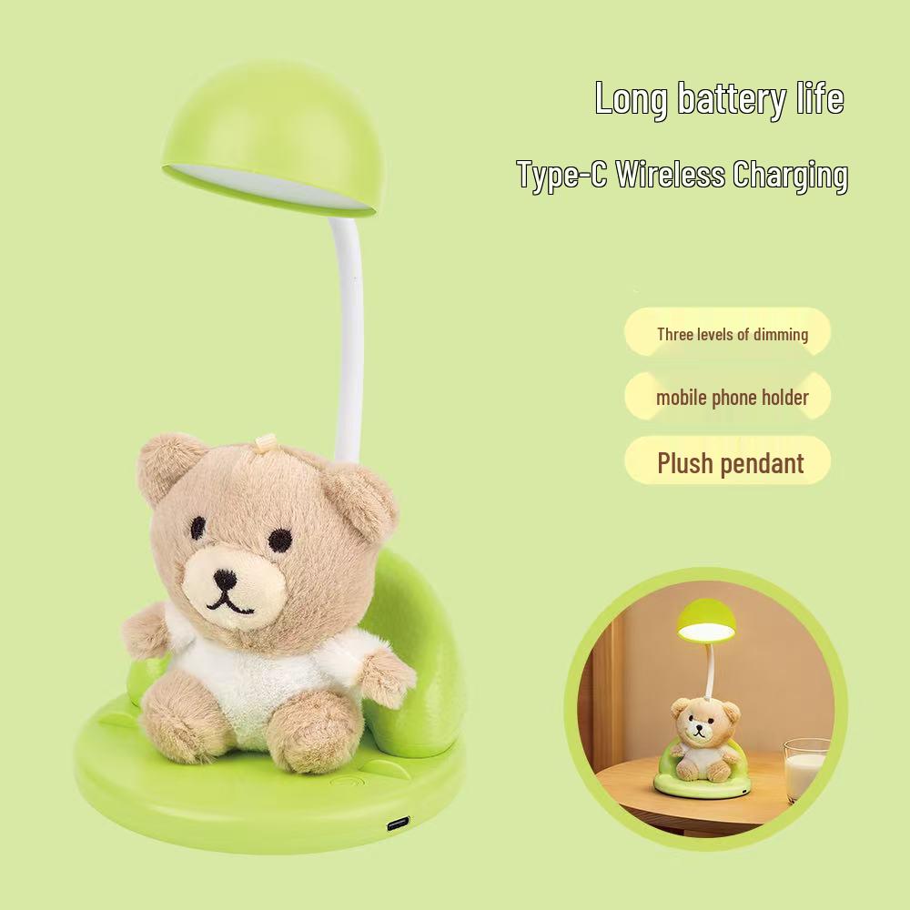 

Cute Plush Rabbit LED Desk Lamp - Girly Heart Night Light for Bedroom or Dormitory