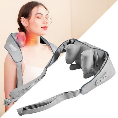 EMS NECK MASSAGER - EMS Neck and Nape Massager (Electromuscular Stimulation). 4 Modes and 9 Intensity Levels. Warm Compress Function. LED Display.
