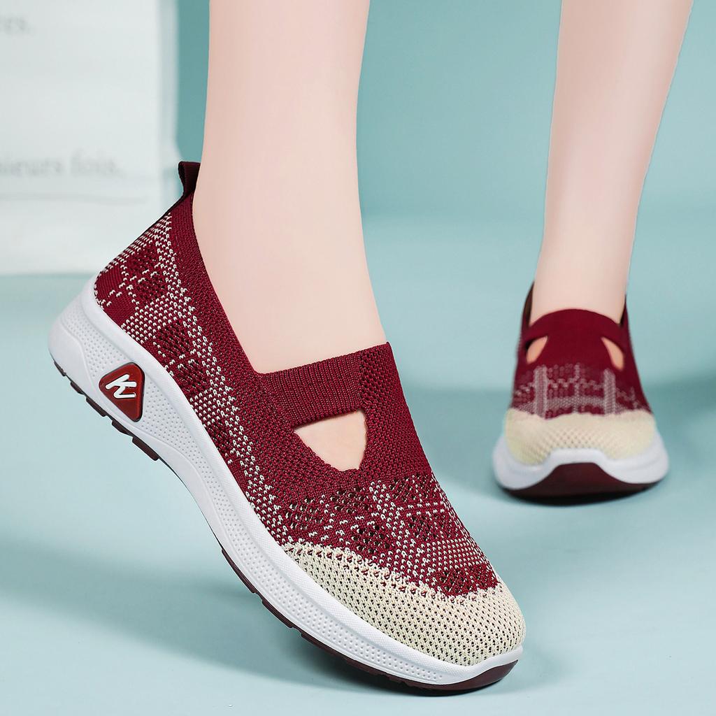 Women's Sports Shoes Hollow Sandals Mesh Casual Shoes Women's Shoes Comfortable Outdoor Sports Shoes Running Shoes