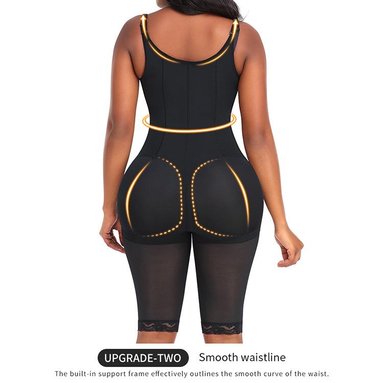 Plus Size Full Body Shaper for Curvy Women, High Compression Tummy Control Butt Lifter Bodysuit
