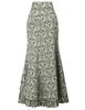 Gothic Dark Style Jacquard Fishtail Skirt with Lace-up Design for Women