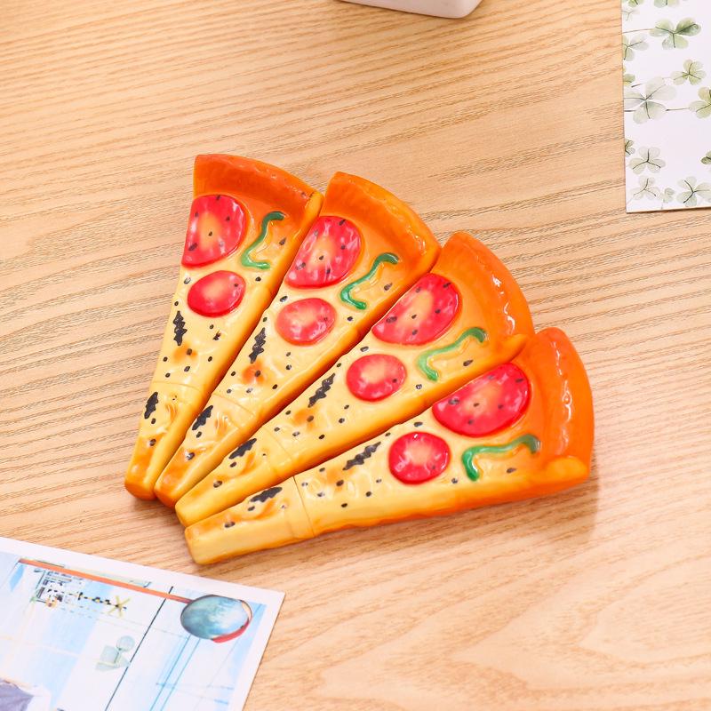A036 Pizza Ballpoint Pen: Novelty Pizza-Shaped Pen with Realistic Bread Design