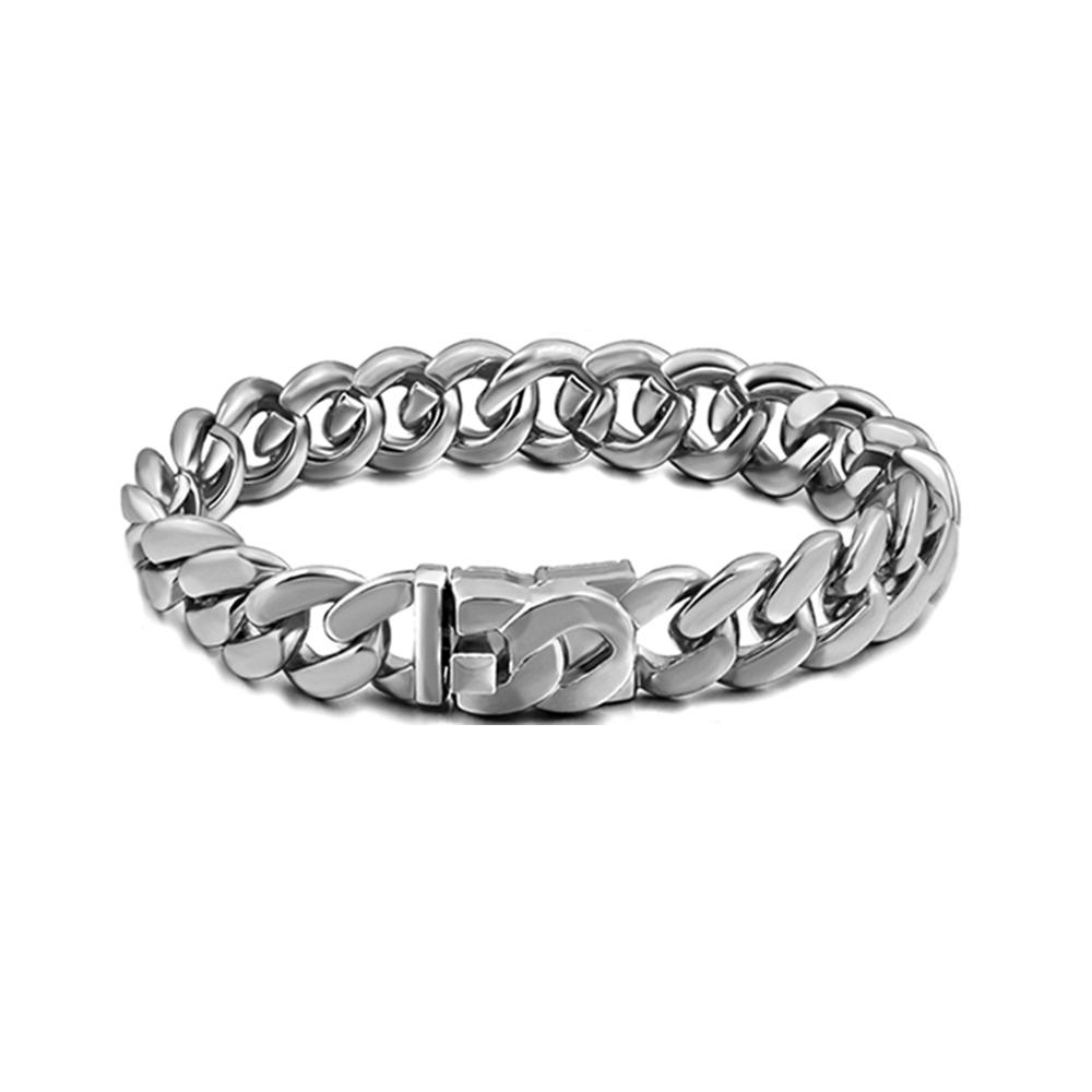 7/8/9inch Prong Miami Cuban Link Chain Bracelets for Women 2 Row Rhinestone Cuban Chain Bracelet Wristband Trendy Jewelry Gifts
