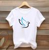 Minimalist Dove Shirt, Peace Symbol Tee, Spiritual Graphic Tshirt, Simple Faith Shirt, Dove Outline Tee