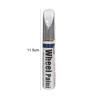 Gloss Black Rim Touch-Up Paint Pen Quick Drying Portable Reusable DIY Rim Scratch Fix Car Wheel Repair Pen Car Maintenance
