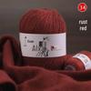 Hand-Knitted Medium-Thick Pure Cashmere Yarn Ball for DIY Projects - Perfect for Scarves and Gifts