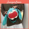 Mochila de Pelúcia Hatsune Miku com Alças Ajustáveis para Uso Diário e Eventos de Comic Con