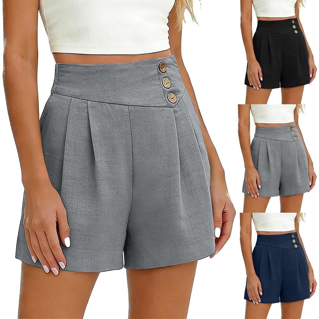 Women's Casual, Loose-fitting -color Pants With Pockets