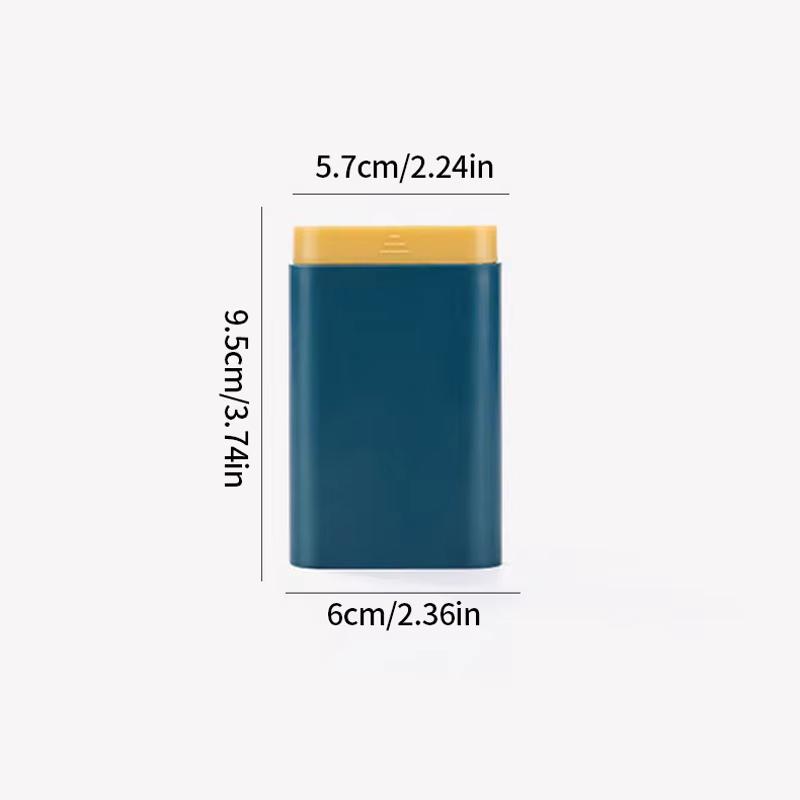 Pill Storage Box Mini Travel Portable Medicines Dispenser Box Multifunction Plastic Seven Compartment Sealer Box