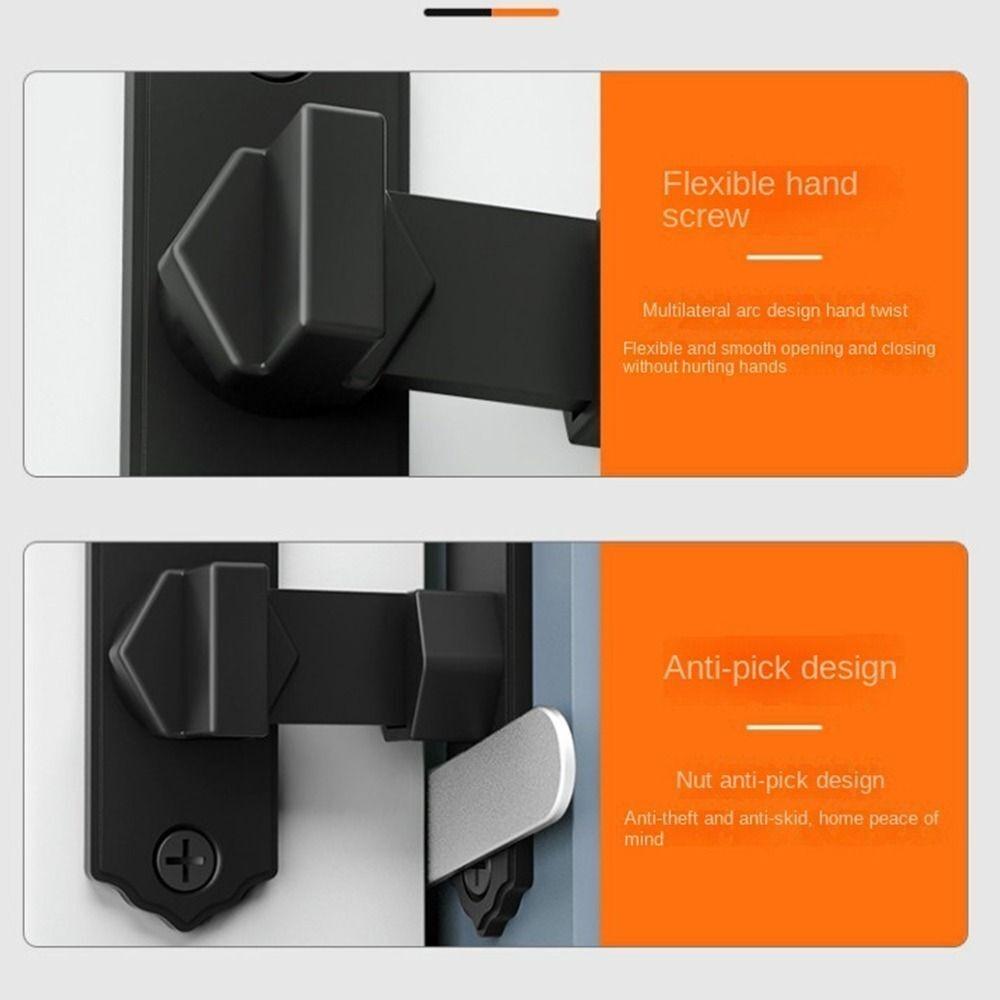 Sturdy and Durable Barn Door Lock Aluminum Alloy Door Catch New Door Bolt Lock