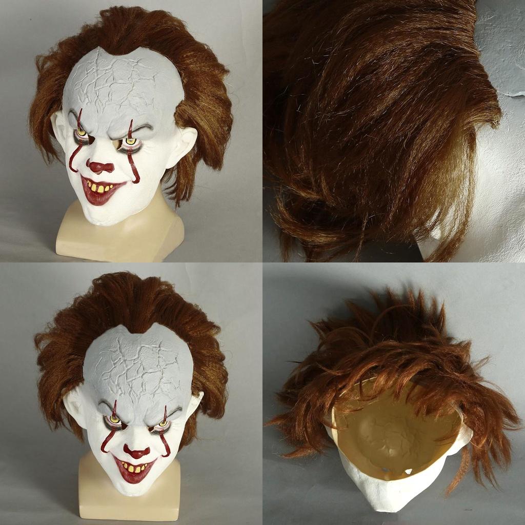 Maschera Cosplay Premium di Stephen King's It Pennywise Eccezionale Per Feste E Carnevali