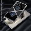 S25 S24 Ultra Electroplated Plain Leather  Phone Case for Samsung Galaxy S25 S24 S23 Ultra 5G PC+TPU Shockproof Protective Cover