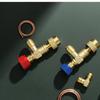 HS R410a R22 Refrigeration Tool Air Conditioning Safety Valve Adapter Fitting Refrigeration Charging Copper Adapter For R410A Air Filters 7