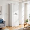Storage Furniture Cabinet with 2 Doors, 5 Adjustable Shelves, Modern Contemporary Style (only with Cabinet)