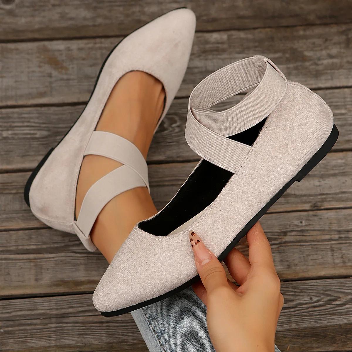 JMG Shoe Industry Grote Maat 43 Dames Casual Flats Lente Zomer Loafers Retro Comfortabel Ademend Instapper Zachte Platte Schoenen De Mujer 36 beige