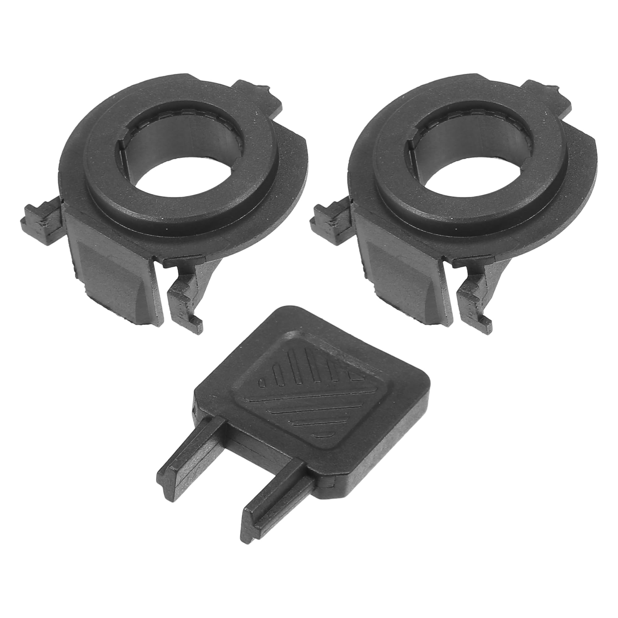 

uxcell Car H7 LED Headlight Adapter Base with Key Compatible with Fiat 500 2010-2012 1 Set чёрный