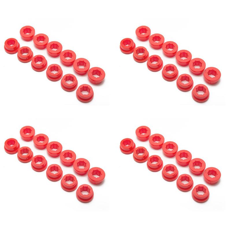 R2-48Pcs/Lot Lower Control Arm Rear Camber Kit Replacement Bushings EP-CA0111 For Honda Civic 88-05 Ek Eg Es Red красный