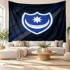 Portsmouth FC Wall Tapestry, Soft Fabric Wall Hanging, Decorative Backdrop For Bedroom Home Wall Art