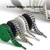 Sneaker Shoe Laces 1.5cm Width Thick Flat Shoelaces for Basketball Tennis Sports Shoes Shoelace Wavy Bread Rope Shoes Strings