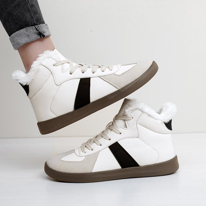 Hot Fashion White Men's Sneakers Man High-top Skateboard Shoes Men Designer Luxury Trainers Women Leather Sneakers Sport Brand