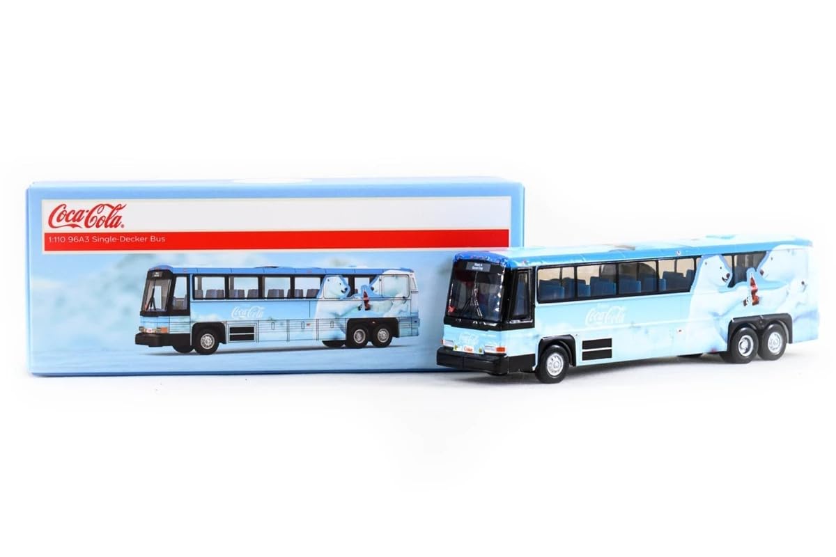 

Tiny City 1/110 Scale 96A3 Coca-Cola Polar Bear Single-Deck Single-Story Bus Diecast Model Car