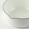 Pearl Metal Crevia Enamel Pan, 18cm, White