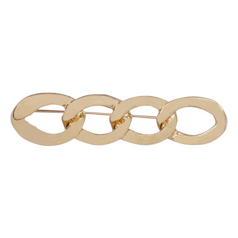 Women's Shiny Brooch Waistline Reducer: Elastic Anti-Exposure Skirt Buckle & Waist Shaping Pin