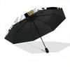 1pc Greek Warrior Automatic Folding Umbrella - Windproof Compact Travel Umbrella with Auto Open/Close, 8-Rib Heavy-Duty Shaft for Women/Men A038