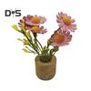Artificial Flower Cork Pot Refrigerator Magnet DIY Home Office Kitchen Locker Fridge 3D Miniature Potted Plants Magnetic Decoration Ornament