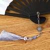 Folding Fan In Ancient Style for Boys, Dragon Design, Student Style, Bold Black Double-Sided Summer Plastic Fan, New Model