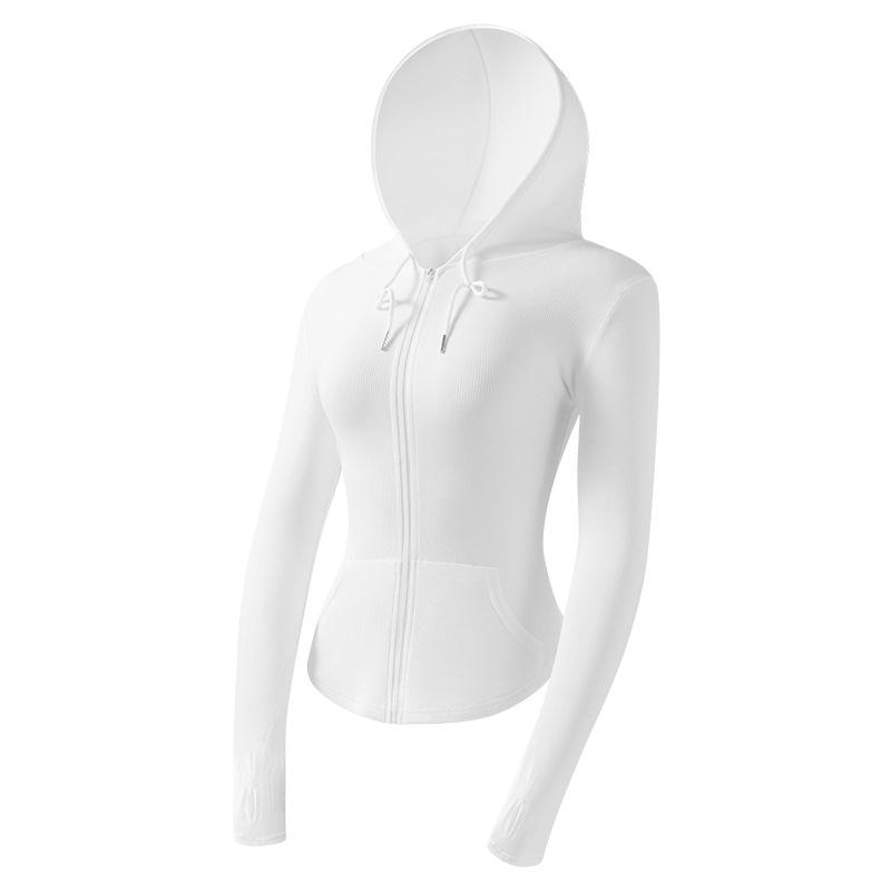 Plus Size Women's Quick-Drying Yoga Jacket - Flesh-Covering, Long-Sleeved Sportswear for Spring and Summer Running & Fitness