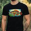 T-Shirt Herren Barsch Buntglas Motiv Baumwolle Größe XS bis 5XL
