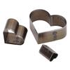 3 Pcs Leather Die Cutter Mold Heart Shape Hollow Punching Tool with Storage Box for DIY Leather