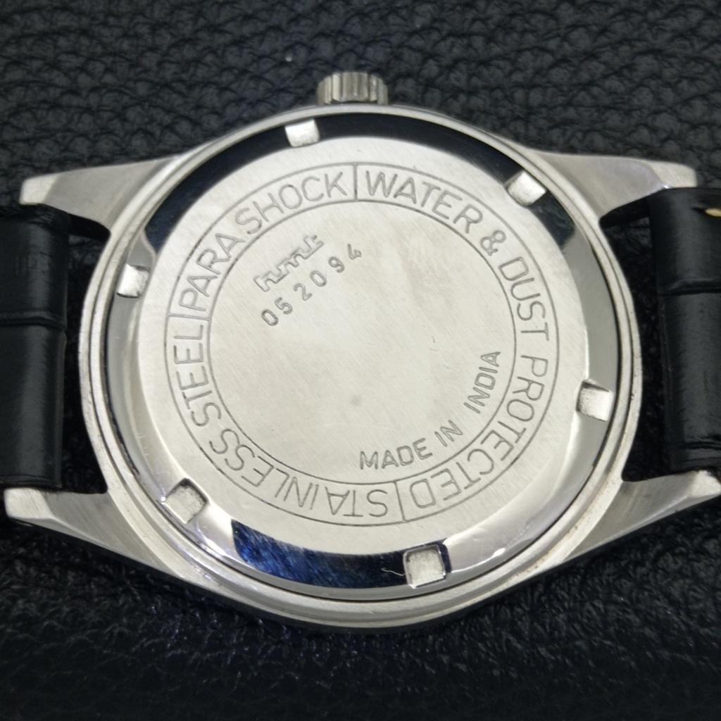 HAND-WINDING VINTAGE HMT JUBILEE INDIAN MENS GREEN COLOR DIAL WATCH a700120-5 R201-a700120