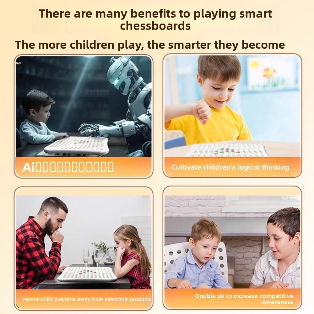 AI Intelligent Gobang Educational Chess Board Game Smart Electronic Gomoku  Training Thinking
