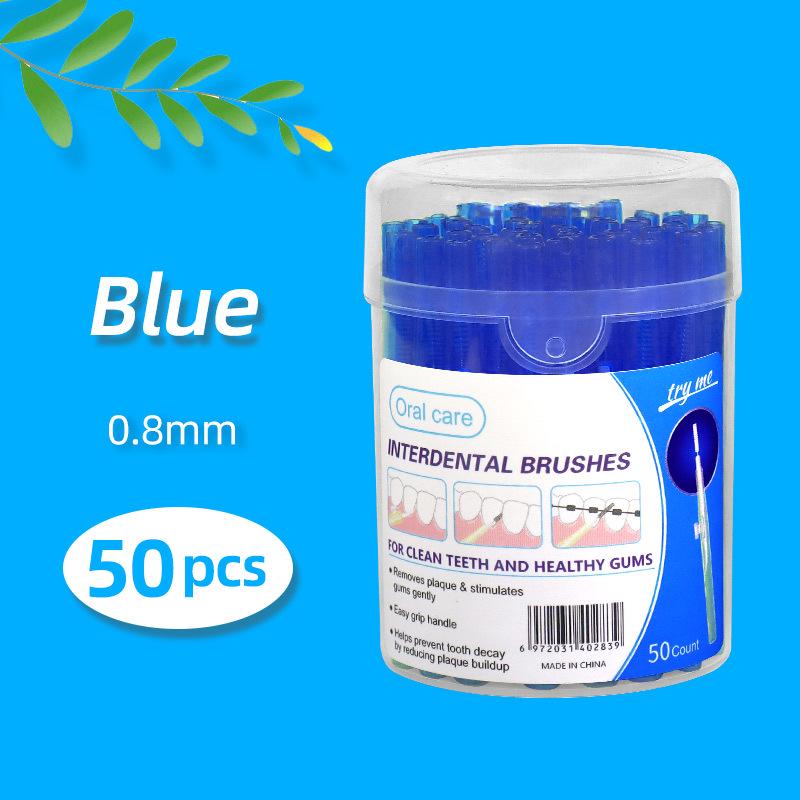 Retractable Push-Pull Interdental Brush for Gap Cleaning
