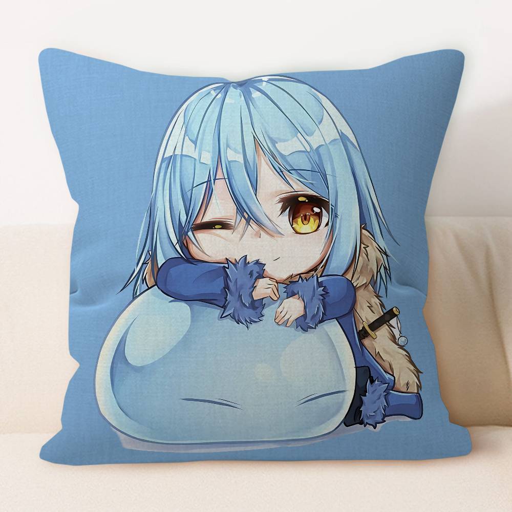 T-Tensura Anime Pillow Cushion Cover Pillowcase Living Room Sofa Home Decor Customized