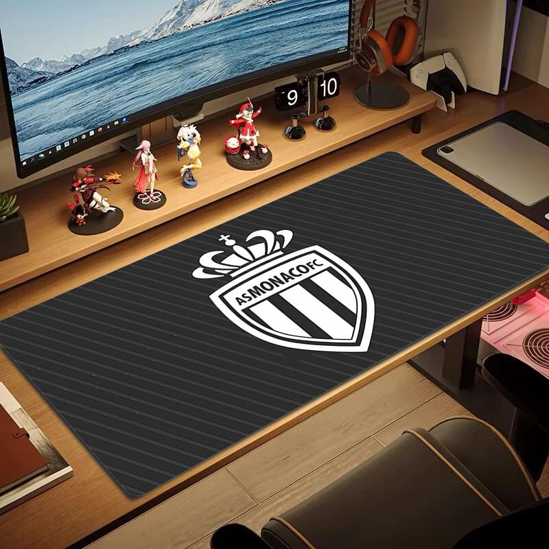 AS Monaco FC2 Print Cushion Non-slip Laptop Tablet Big Mousepad XXL Mat Mini PC Playmat With Lock edge