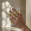 1/5Pcs Irregular Texture Knuckle Ring Set Golden Minimalist Ring For Men Women Artistic Stackable Ring Jewelry Accessories Gifts
