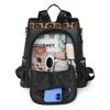 Women's Large Capacity Travel Backpack Retro Leopard Print Backpack Multifunctional Shoulder Bag