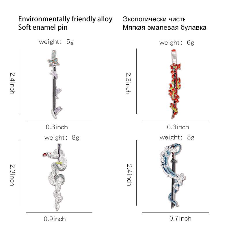 Demon Slayer Metal Badge: Shinobu Kocho Sun Blade Brooch - Insect Pillar Style Accessory.