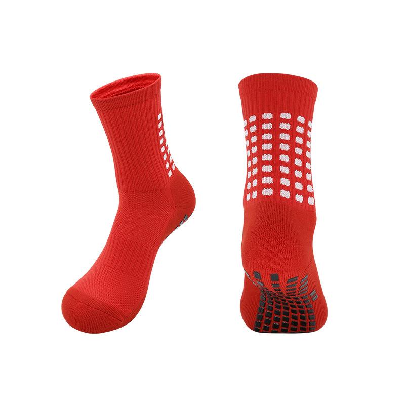 Herbst Trainings Fußballsocken Herren Handtuchsohle Sportsocken Spender Nicht-Rutsch-Socken Atmungsaktiv Schweißabsorbierend Mittellange Socken
