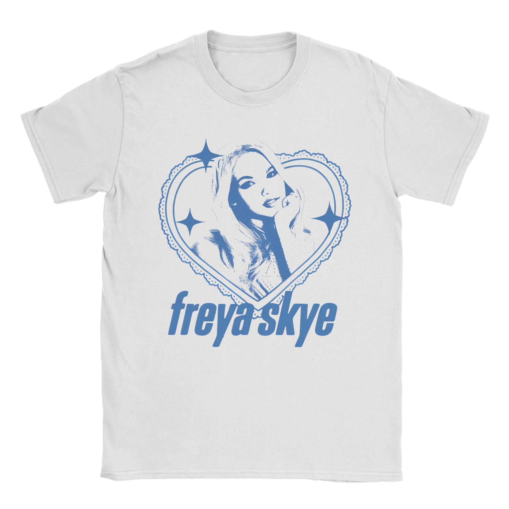 

Freya Skye Singer Cotton TShirt for Women Unisex Summer Streetwear T Shirts O Neck Harajuku Tees Big Size Pattern Tops S