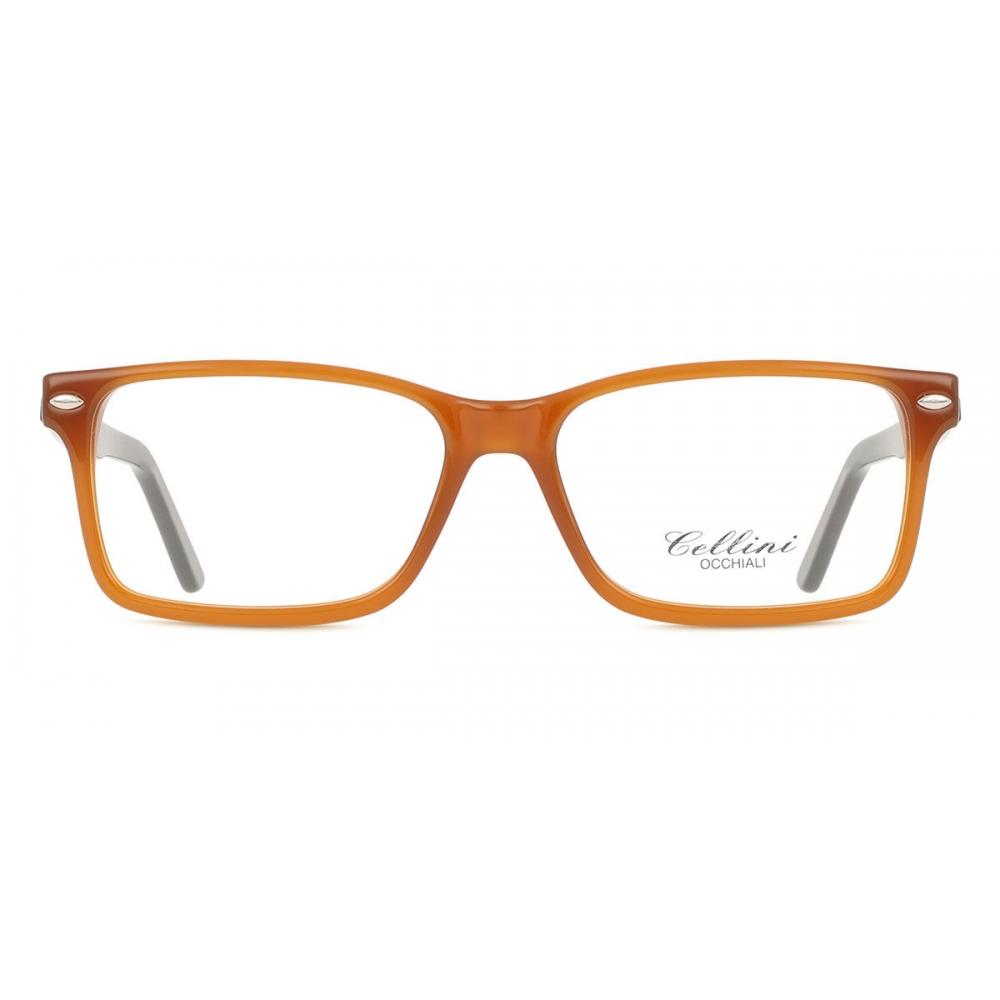 Cellini Men Eyeglasses 1355 C Orange/53-18-140