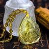 Ciondolo Cristallo Tara Verde Collana Lunga per Maglione Buddha della Medicina Amitabha Buddismo Tibetano Religione Amuleto Collane Unisex
